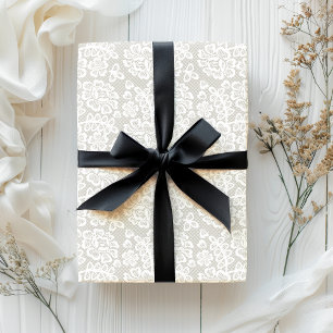 Elegant White Lace Cadeaupapier