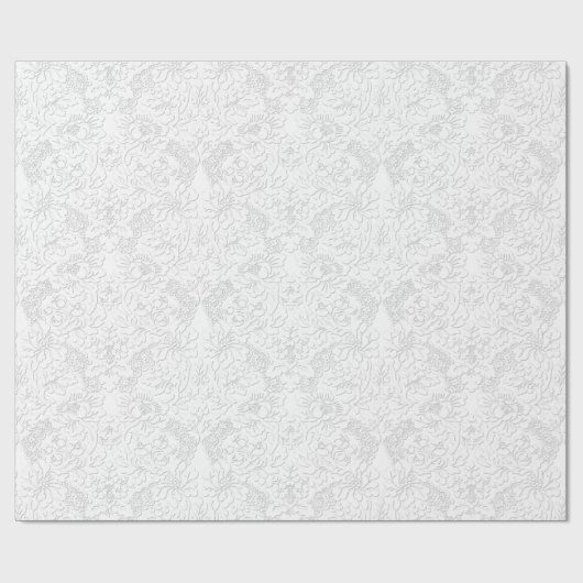 Elegant White Lace Cadeaupapier (Vlak)