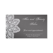 Elegant White Lace Hair & Beauty Salon Appointment