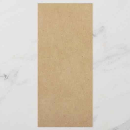 Elegant White Lace Kraft Weddenrenmenu Menu (Achterkant)