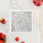 Elegant White Lace Paper Napkins Servet (Insitu)