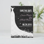 Elegant White Lace Wedding Dress Save the Date (Staand voorkant)