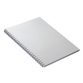 Elegant White Leather Texture Writing Notebook Notitieboek (Rechterzijde)