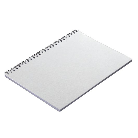 Elegant White Leather Texture Writing Notebook Notitieboek (Linkerzijde)