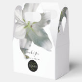 Elegant White Lilies Wedding Bedankdoosjes (Geopend)