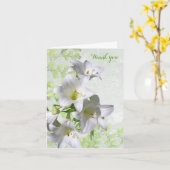 Elegant White Lily Flowers Sympathie Hartelijk dan Kaart (Gele Bloem)