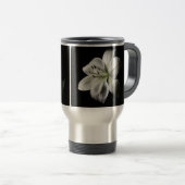 Elegant White Lily Travel Mug Reisbeker (Voorkant rechts)
