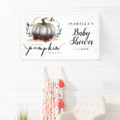 Elegant White Little Pumpkin Baby shower Spandoek (Insitu)