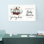 Elegant White Little Pumpkin Baby shower Spandoek (Beurs)