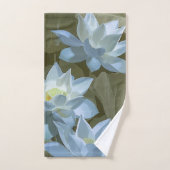 Elegant White Lotus Acryllic Artwork | Bad Handdoek (Handdoek)