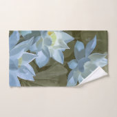 Elegant White Lotus Acryllic Artwork | Bad Handdoek (Handdoek)