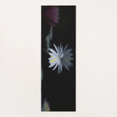 Elegant White Lotus, zwart Yogamat (Achterkant)