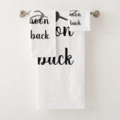 Elegant White Love je to moon and back Bad Handdoek (Insitu)