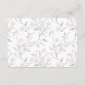 Elegant White Magnolia Eucalyptus RSVP Informatiekaartje (Achterkant)