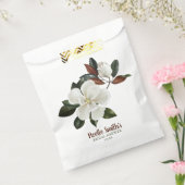 Elegant White Magnolia Flowers, Vrijgezellenfeest Bedankzakje (Gezegeld)
