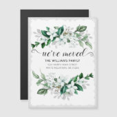 Elegant White Magnolia Waterverf Floral Moving (Voorkant / Achterkant)