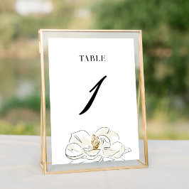 Elegant White Magnolia Wedding Kaart