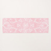 Elegant White Mandala Roze Design Yogamat (Achterkant (horizontaal))