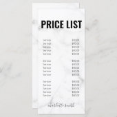 Elegant White Marble Business Brochure Menu (Voorkant / Achterkant)