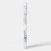 Elegant White Marble Case - Classic Carrara Stone  (Achterkant / Rechts)