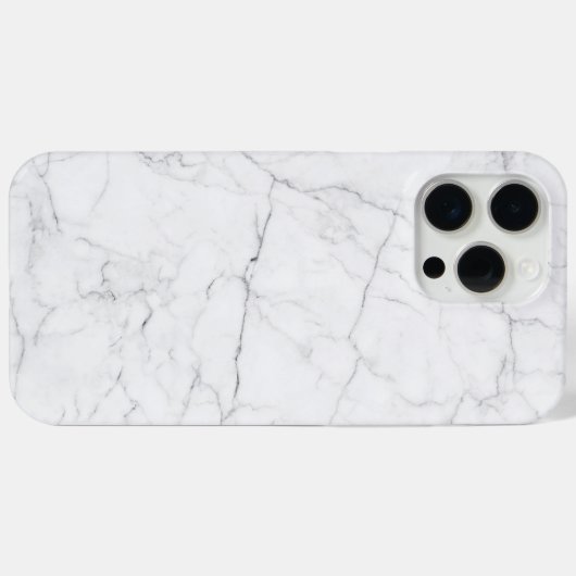 Elegant White Marble Case-Mate iPhone Case (Achterkant (horizontaal))