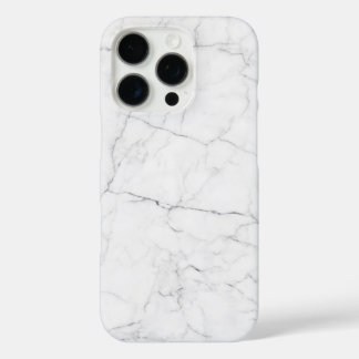 Elegant White Marble iPhone 16 Pro Hoesje