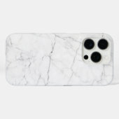 Elegant White Marble Case-Mate iPhone Case (Achterkant (horizontaal))