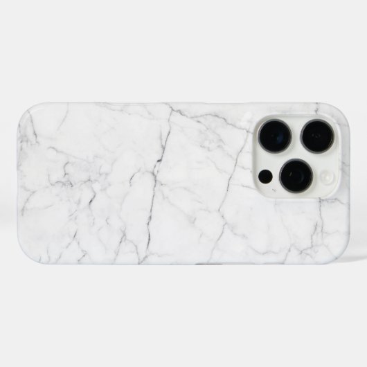Elegant White Marble  Case-Mate iPhone Case (Achterkant (horizontaal))