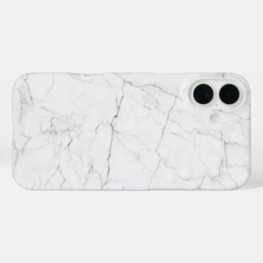 Elegant White Marble Case-Mate iPhone Case (Achterkant (horizontaal))