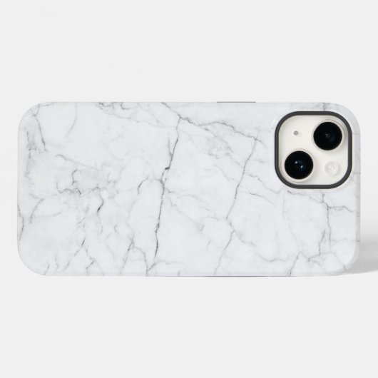 Elegant White Marble Case-Mate iPhone Case (Achterkant (horizontaal))