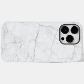 Elegant White Marble Case-Mate iPhone Case (Achterkant (horizontaal))