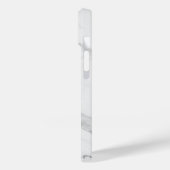 Elegant white marble custom logo Case-Mate iPhone case (Achterkant / Links)