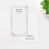 Elegant White Marble Earring Display Card Visitekaartje (Bureau)