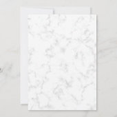 Elegant White Marble Gold PhD Afstuderen Kaart (Achterkant)