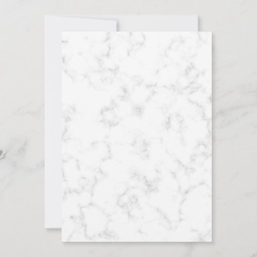 Elegant White Marble Gold PhD Afstuderen Kaart (Achterkant)