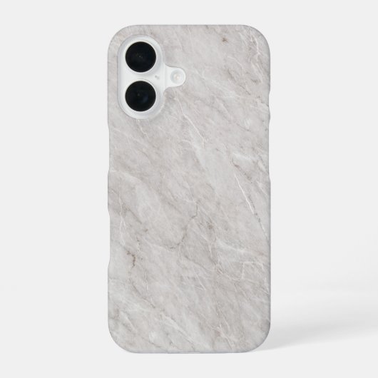 Elegant White Marble iPhone 16 Hoesje (Achterkant)