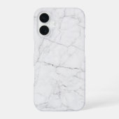 Elegant White Marble iPhone 16 Hoesje (Achterkant)