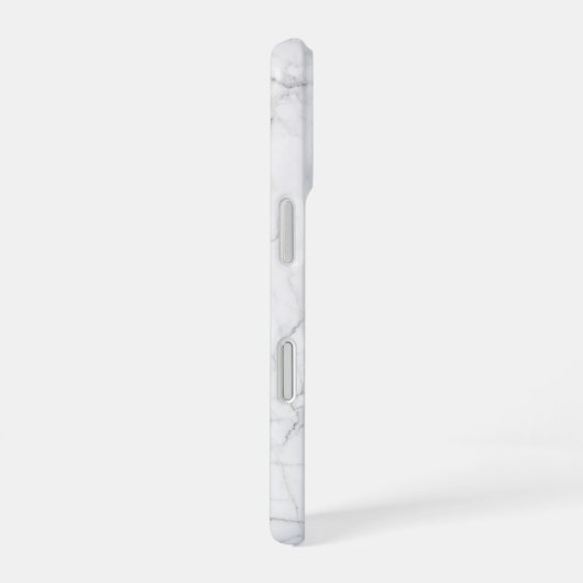 Elegant White Marble iPhone 16 Hoesje (Rechterkant)