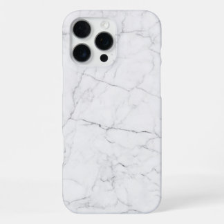 Elegant White Marble iPhone 16 Pro Max Hoesje