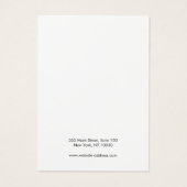 Elegant White Marble Ketting Display Kaart (Achterkant)