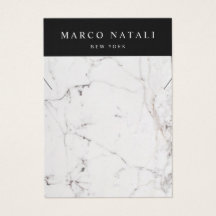 Elegant White Marble Ketting Display Kaart