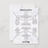 Elegant White Marble Nail Packaging Display Card Bedankkaart (Achterkant)