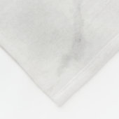 Elegant White Marble Pattern Fleece Deken (Hoek)