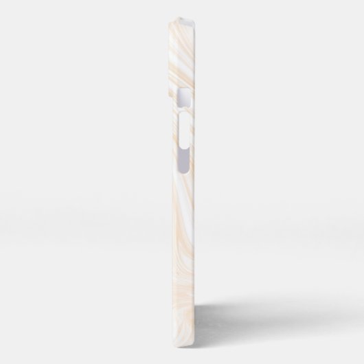 Elegant White Marble Pattern iPhone Hoesje (Linkerkant)