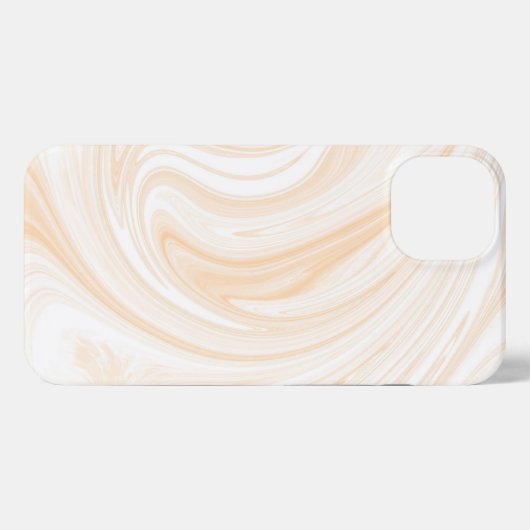 Elegant White Marble Pattern iPhone Hoesje (Achterkant horizontaal)