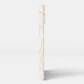 Elegant White Marble Pattern iPhone Hoesje (Rechterkant)