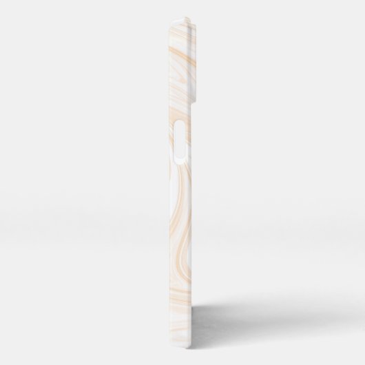 Elegant White Marble Pattern iPhone Hoesje (Rechterkant)