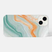 Elegant White Marble Pattern iPhone Hoesje (Achterkant horizontaal)