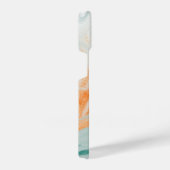 Elegant White Marble Pattern iPhone Hoesje (Rechterkant)