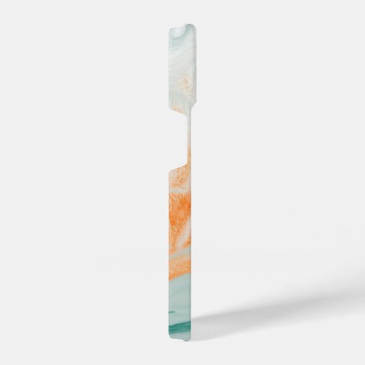 Elegant White Marble Pattern iPhone Hoesje (Rechterkant)